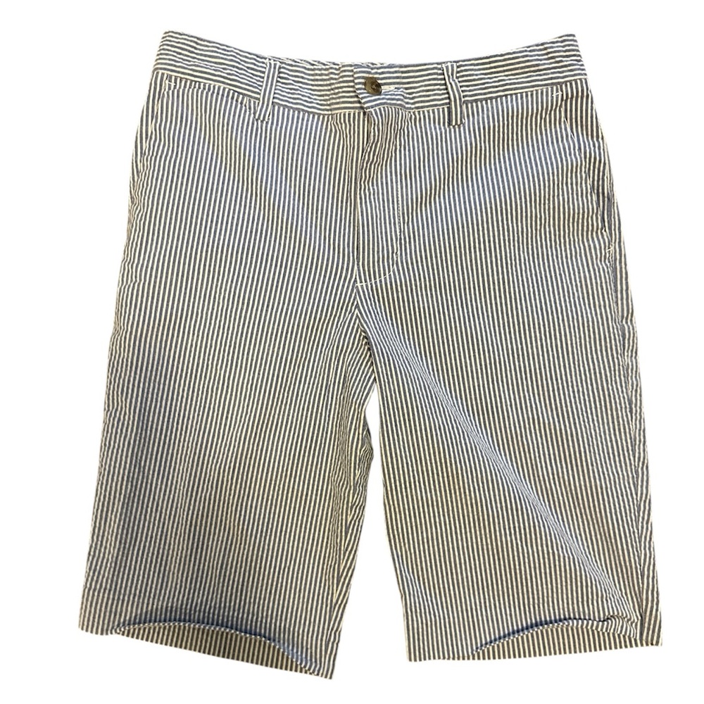 Polo Ralph Lauren Kids Blue and White Seersucker shorts